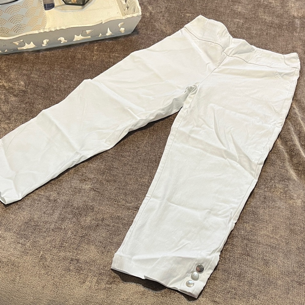 Patchington Women’s White Cropped Pants - Size 2